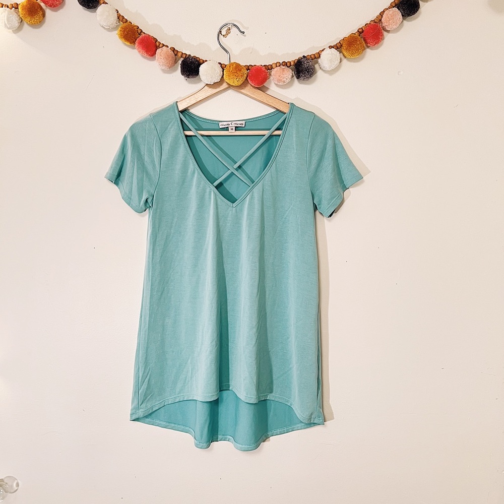 MOA MOA Criss Cross Top